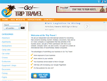 Tablet Screenshot of gotriptravel.com